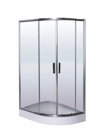 душевой уголок esbano esr-8027a 120x80 l esugr8027al профиль хром стекло рифленое