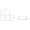 раковина 51x34.5 см abber rechteck ac2207mb, цвет черный матовый