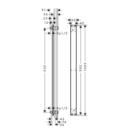 внутренняя часть axor one 48798180 для showerpipe