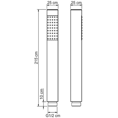 душевая лейка wasserkraft a106 цвет хром