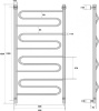 полотенцесушитель водяной energy sonata 120x60