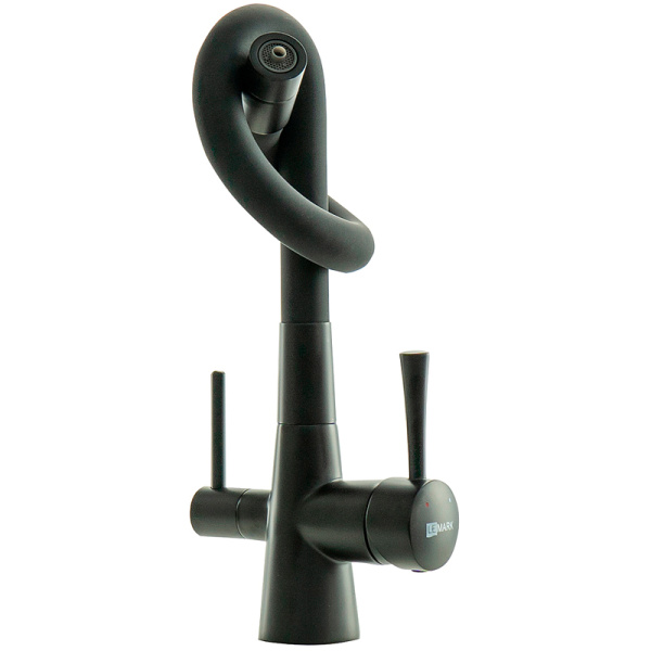 смеситель для кухни lemark comfort lm3075bl085 черный матовый