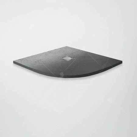 душевой поддон из искусственного камня rgw stone tray st/al-g 100×100 16153100-02 графит