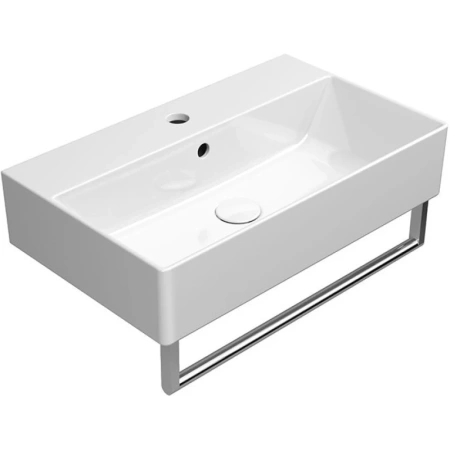 Раковина GSI Kube X 9454111 подвесная, 60x37 см, Bianco lucido (Белый глянец)