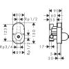 внутренняя часть hansgrohe 31741180 смесителя для душа