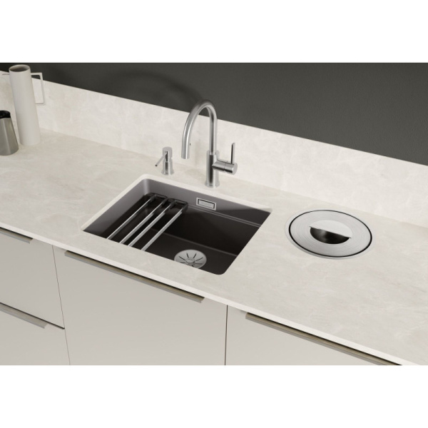 кухонная мойка blanco etagon 500-u infino 525150 глянцевый магнолия