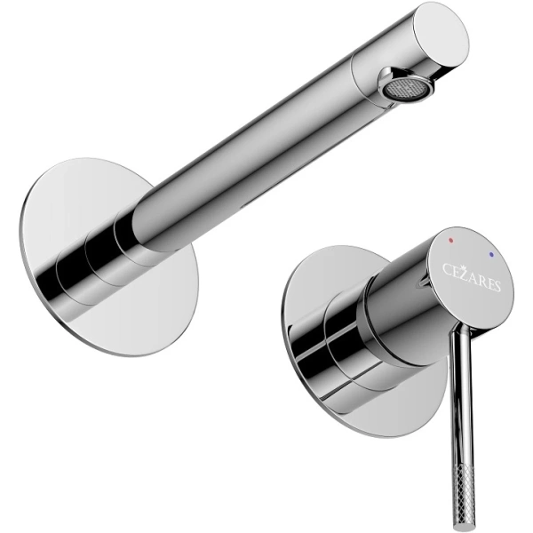 смеситель для раковины cezares relax relax-bli2-2-01-w0 встраиваемый, без донного клапана, хром