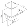 стакан для зубных щеток am.pm inspire v2.0 a50a34300
