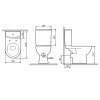 унитаз компакт am.pm sunny flashclean c85c8600sc с бачком и сиденьем микролифт