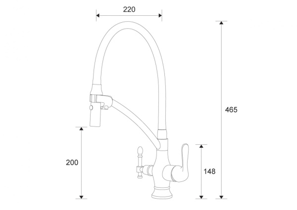 смеситель для кухни zorg clean water zr 347-6 yf под фильтр