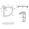душевой поддон am.pm gem w90t-401-090w 90×90
