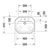 раковина встраиваемая duravit 1930 476580000