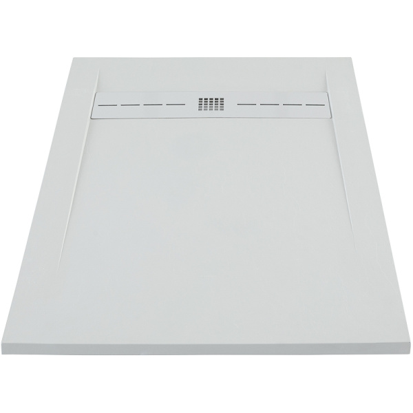 душевой поддон 160×90 см aquanet delight 00258887 из искусственного камня, серый