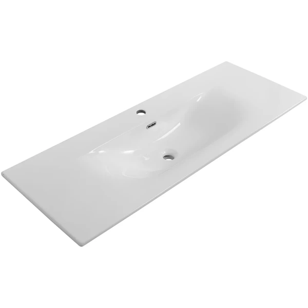 раковина cezares molveno czr-8099-120 121x46 см, накладная, белый