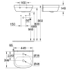 раковина 44,9x39,6 см grohe euro ceramic 39324000