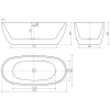 акриловая ванна sancos flo 170x80 fb02 без гидромассажа