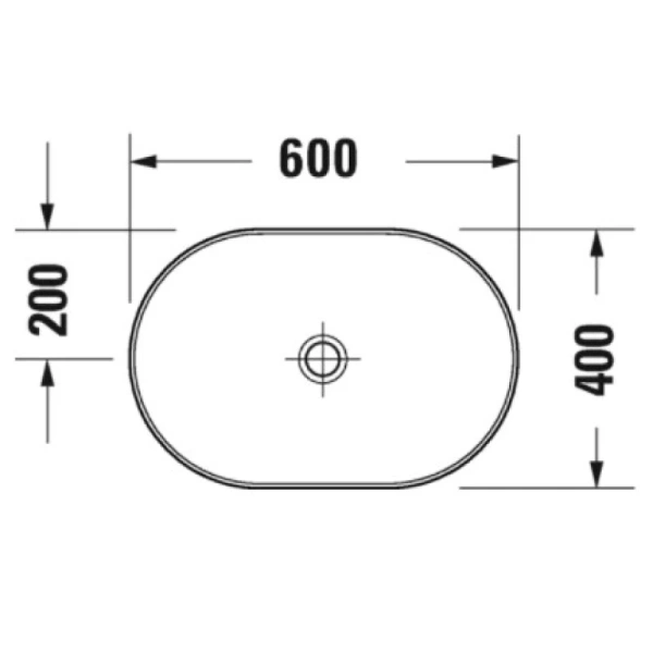 раковина duravit d-neo 2372600070 накладная, 60x40 см, белая