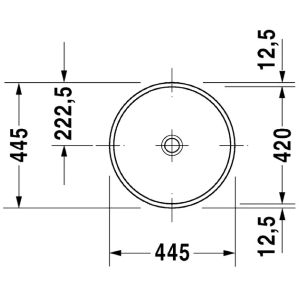 раковина полувстраиваемая duravit architec 0319420000