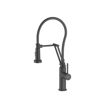 Смеситель для кухни 2 jet (профессиональный) AQUATEK Европа AQ1388MB, черный матовый