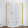 Душевой уголок Vegas Glass AFS-F 120*100 09 01 профиль золото, стекло, стекло прозрачное