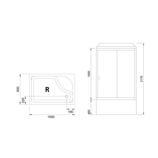 душевая кабина royal bath bp rb8100bp2-t-r