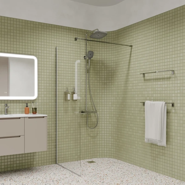душевая система iddis spahome sphsbtki06 260 мм, с термостатом, хром