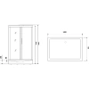 душевая кабина niagara luxe ng-7711gbk 120x90 без гидромассажа