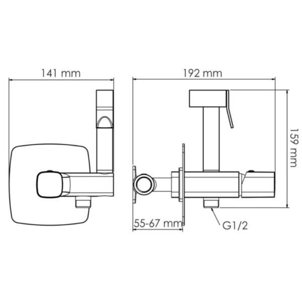 гигиенический комплект wasserkraft nuthe 9138