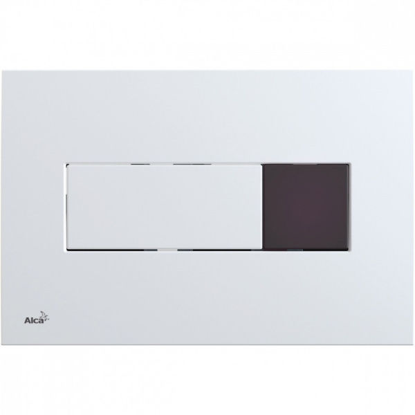Кнопка для инсталляции AlcaPlast Antivandal M370S-SLIM сенсорная, подключение к сети, цвет белый