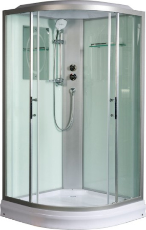 Душевая кабина WeltWasser WW500 Werra 1002 100x100 10000003227 профиль Хром стекло прозрачное