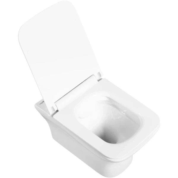 унитаз подвесной безободковый belbagno romano bb248chr-sm, без сиденья, цвет белый.