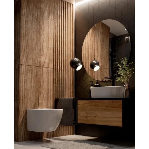 смеситель для биде aquame siena aqm6216bg без донного клапана, золотой матовый