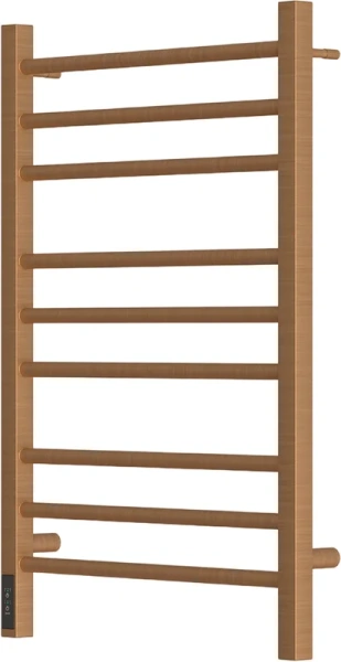 полотенцесушитель point веста pn70758br электрический, 50x80 см, бронзовый