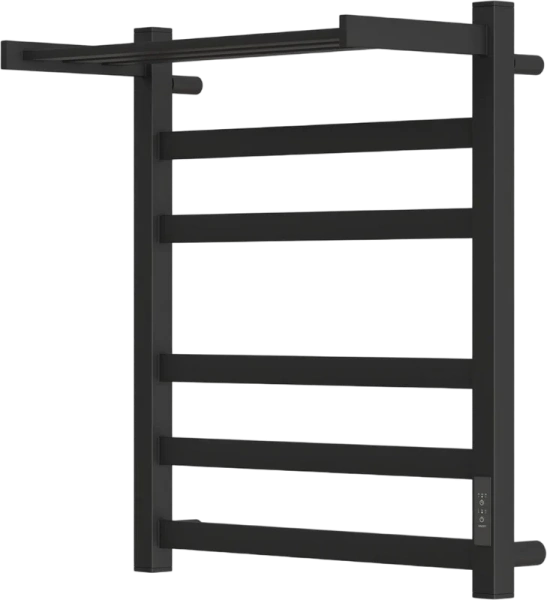 полотенцесушитель point меркурий pn83856pb электрический, с полкой, 50x60 см, черный