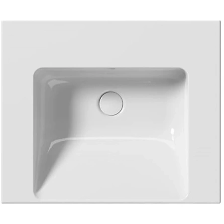 раковина gsi norm 8635111 подвесная, 60x50 см, bianco lucido (белый глянец)