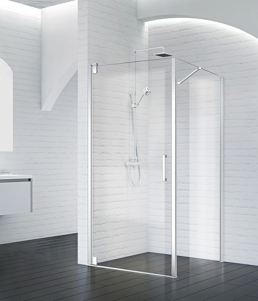 душевой уголок belbagno marmi 100×100 marmi-a-1-100-c-cr профиль хром, стекло прозрачное
