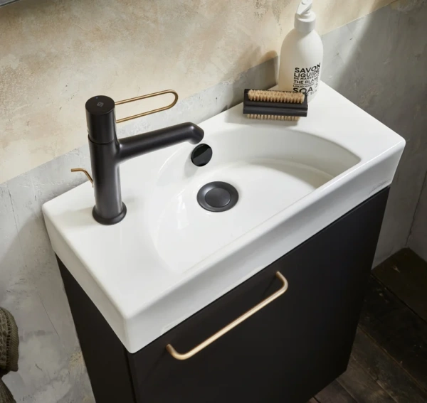раковина накладная jacob delafon odeon rive gauche 50 l ego112-55-00, белая