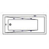 акриловая ванна excellent wave 160x80 "soft" цвет золото