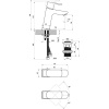 смеситель для раковины с донным клапаном ravak 10° free black-td f 013.20 x070149