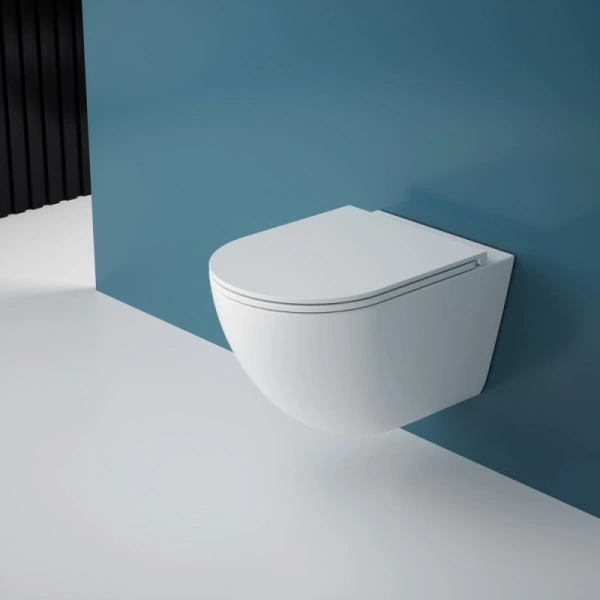 унитаз подвесной esbano fortex-53t (глянцевый белый)