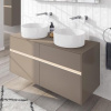 раковина villeroy & boch collaro 4a1840rw накладная, ø40 см, stone white (белый матовый) с покрытием ceramicplus