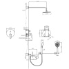 душевая система belbagno ancona ancona-vdset-crm хром