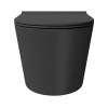 унитаз alice form 22300108 подвесной, безободковый, без сиденья, 50x35 см, черный матовый