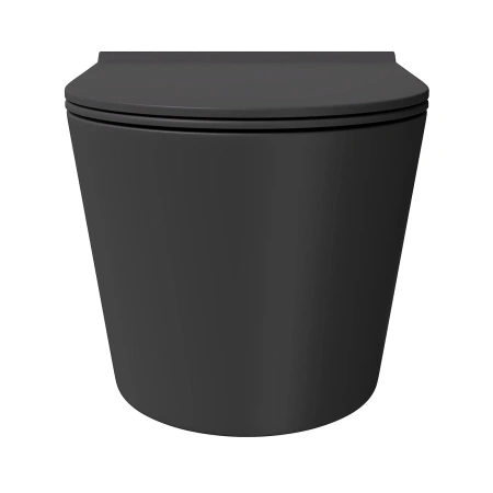унитаз alice form 22300108 подвесной, безободковый, без сиденья, 50x35 см, черный матовый