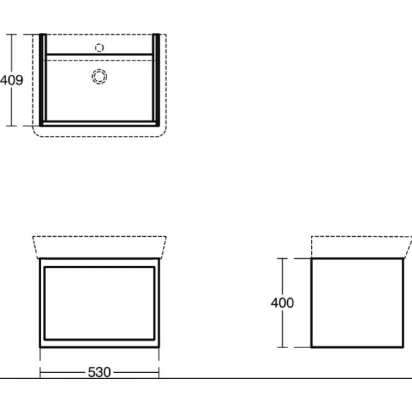 тумба под раковину ideal standard connect air 53 e0846b2 подвесная белая
