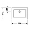 раковина полувстраиваемая duravit 2nd floor 0317580000