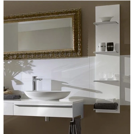 раковина villeroy & boch loop & friends 515100r1 накладная, 58.5x38 см, альпийский белый с покрытием ceramicplus