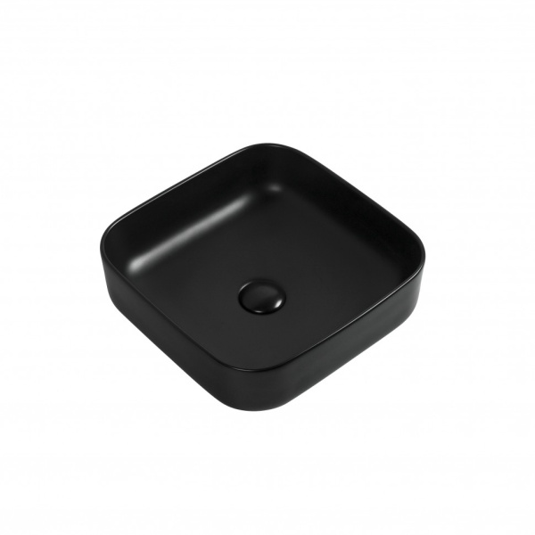 Раковина накладная 38.5 см Aquanet City-1-MB 00245837, черный матовый