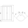 душевая кабина royal bath hk 90x90 rb90hk2-m-ch-el с гидромассажем