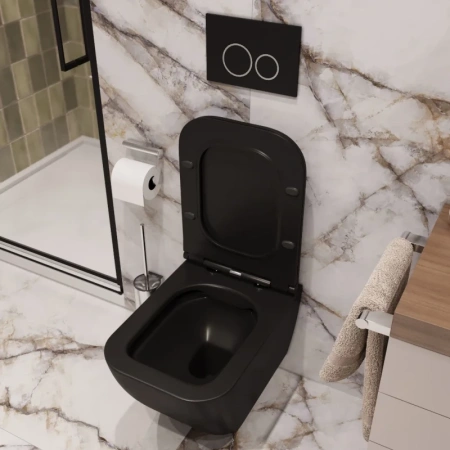 унитаз cerutti spa mimi aria mb ct8920 подвесной черный матовый с сиденьем микролифт